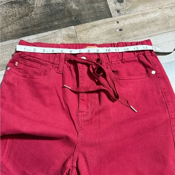Judy Blue Garment Dyed Red Pants- 9/29 - Picture 5 of 8